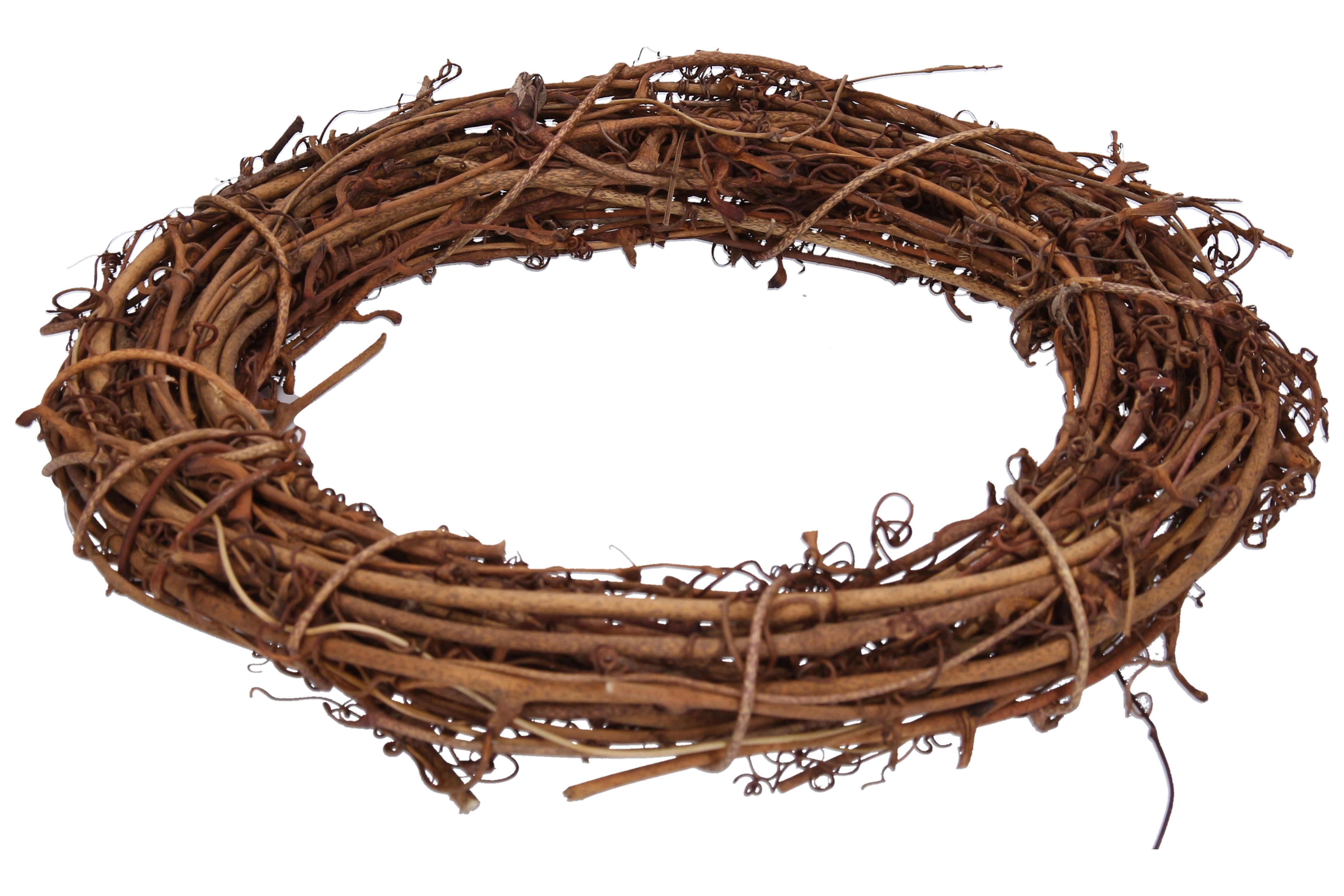 Decorative Rattan Wreath Diameter 20 Cm