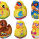 Vakantie pluche eend 19cm