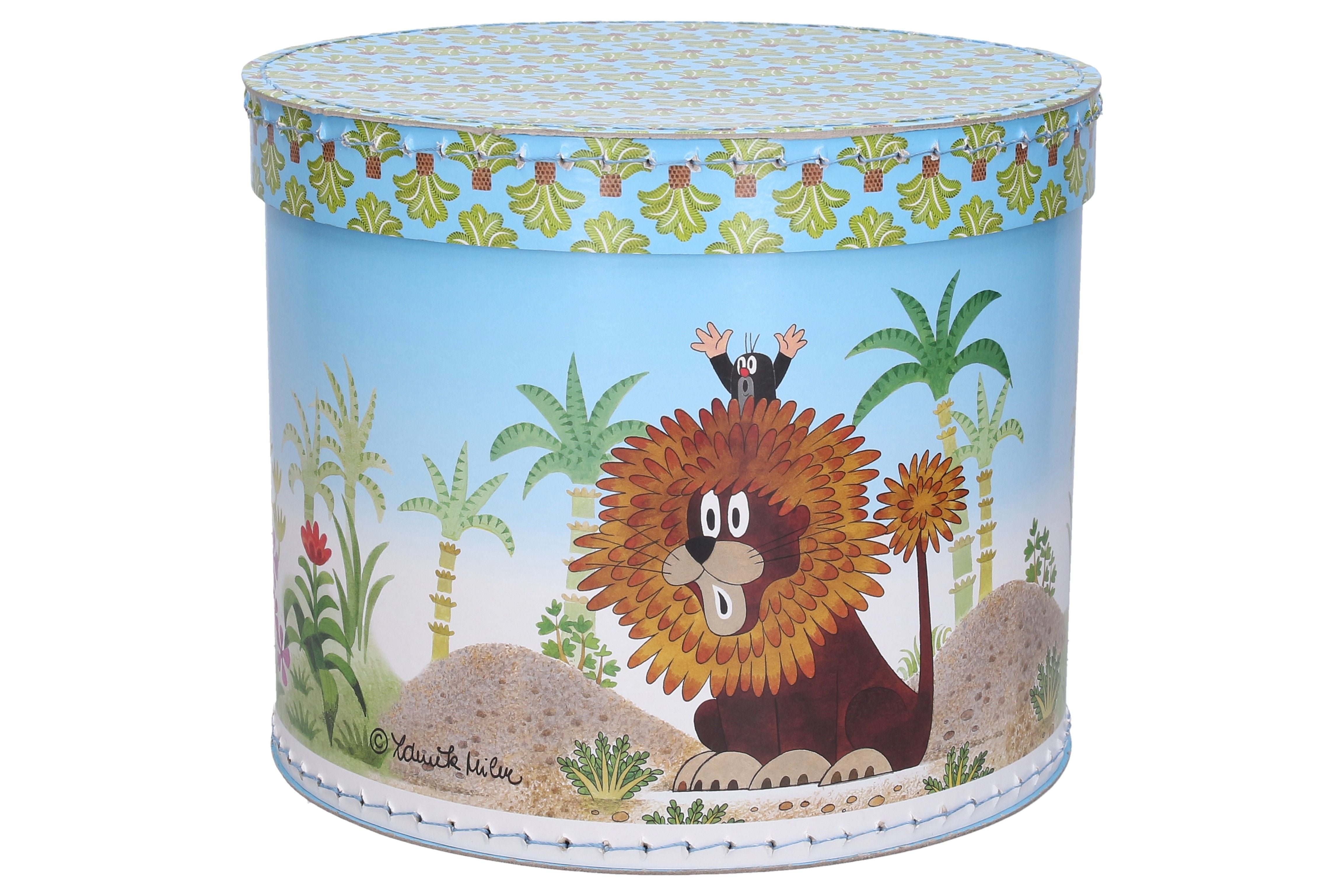 Maulwurfsbox Runder Maulwurf und Löwe 25cm