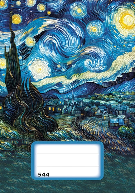 Notebook (544) A5 Lined 40l Starry Night