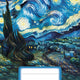 Notebook (544) A5 Lined 40l Starry Night