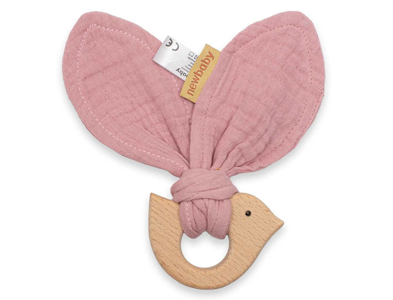 Mordedor Com Pássaro New Baby Bird Rosa