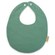 Babador de musselina verde bebê novo