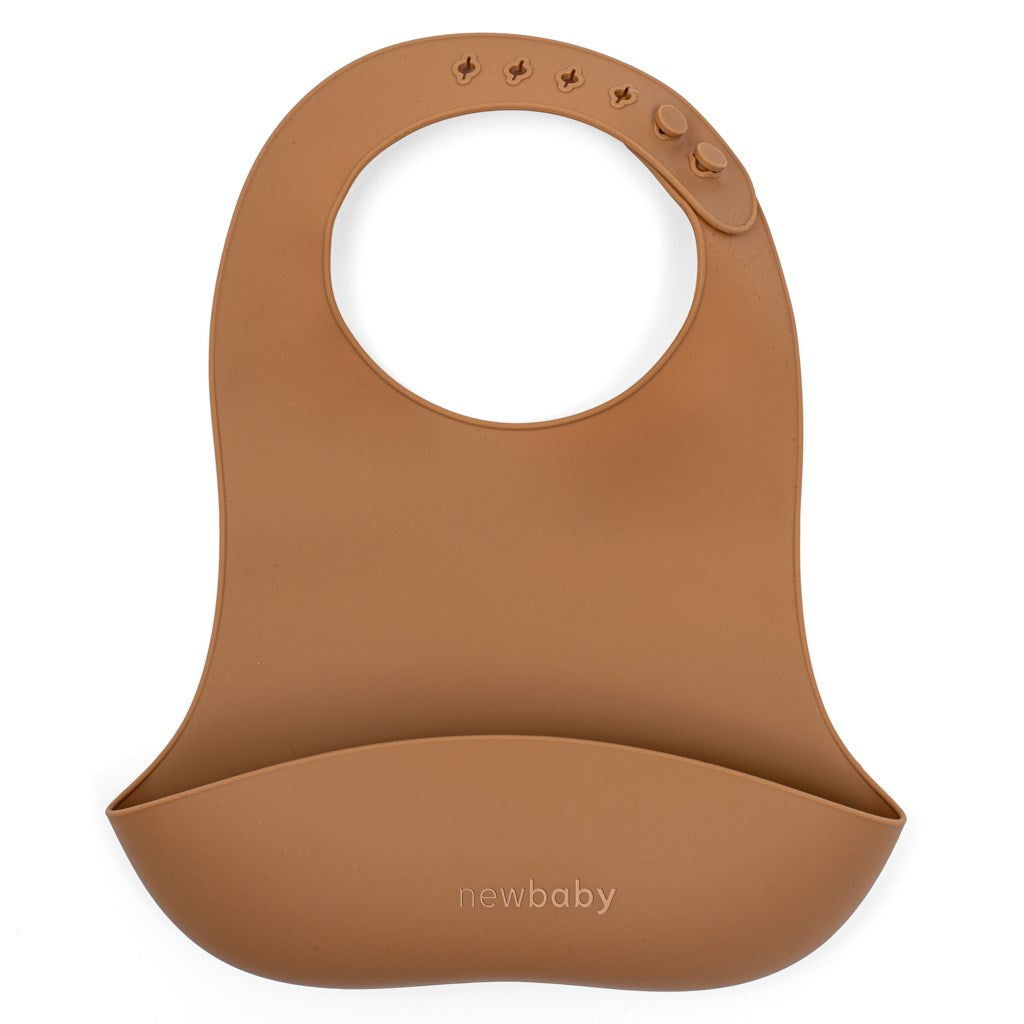 Silikon-Lätzchen New Baby Braun 28cm