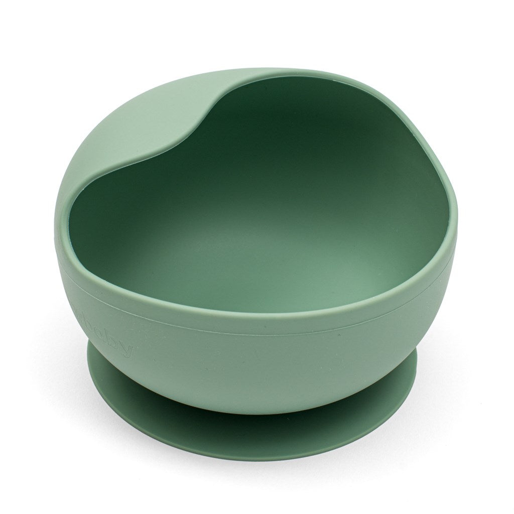 Tigela de Silicone com Ventosa New Baby Verde