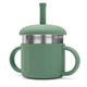 Silikonbecher 2in1 New Baby Green
