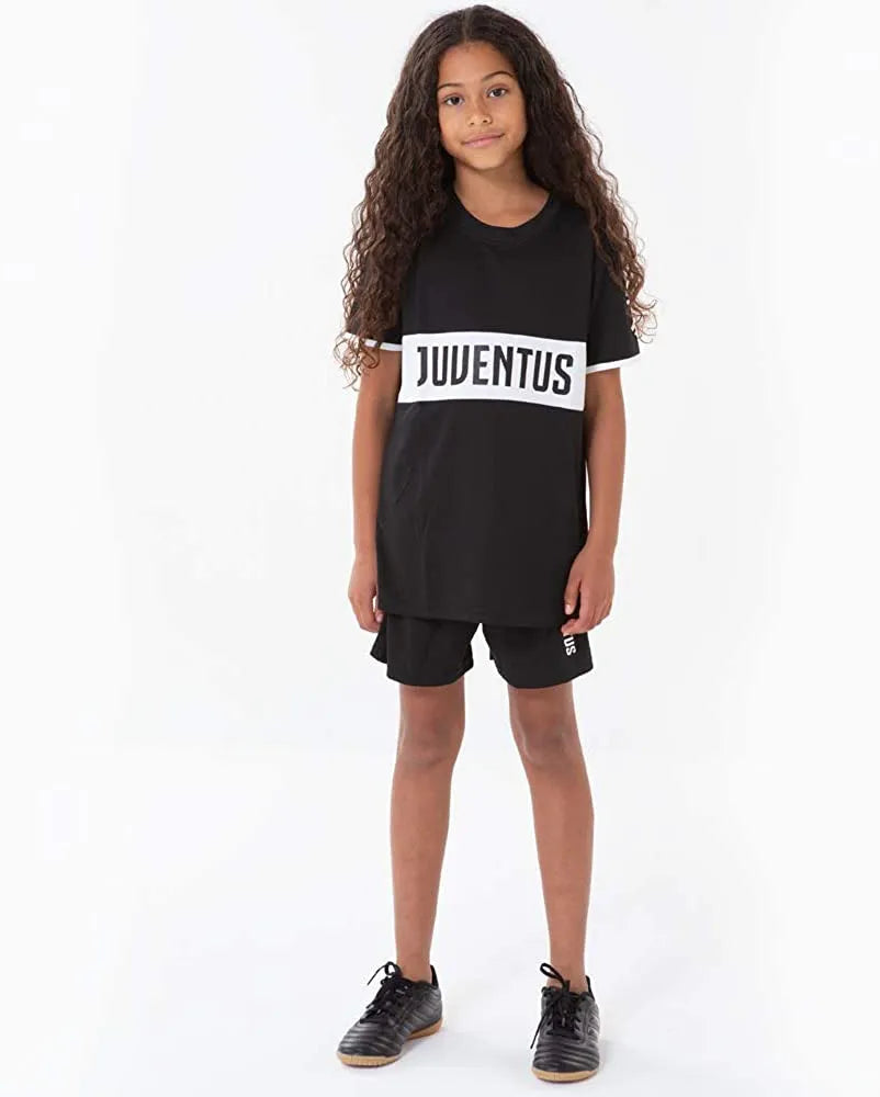 Barnfotbollsset juventus junior minisats svart 152