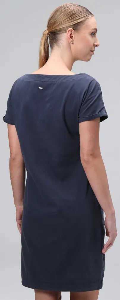 Damekjole sløjfe dikla dblu blå xs