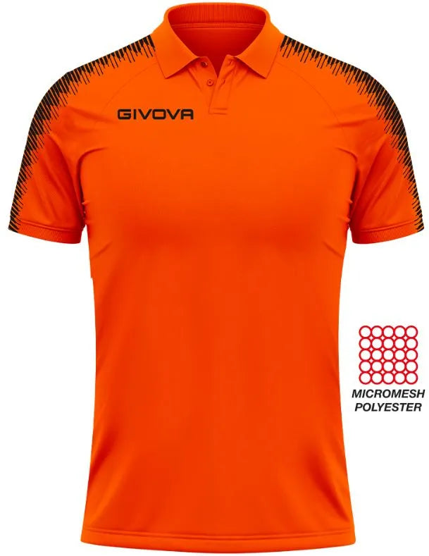 Polo de sport Givova Fluo Orange 2xl