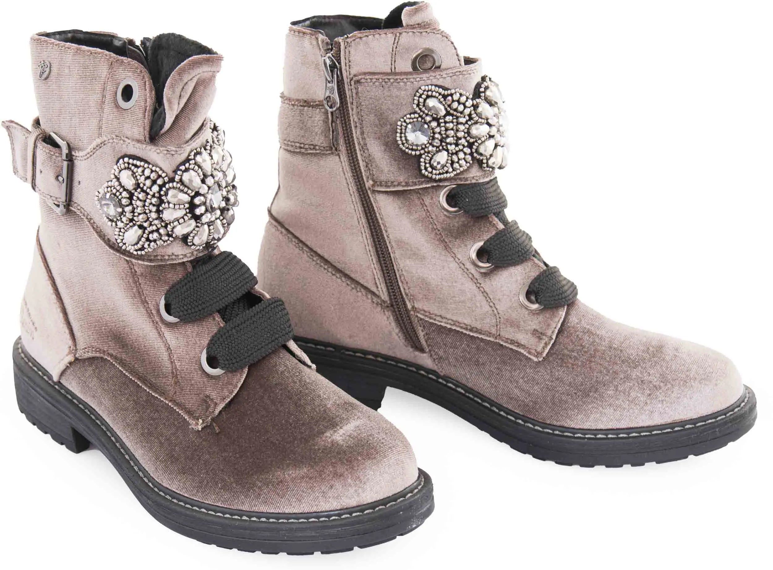 Damenschuhe Tom Tailor Stiefel Damen Taupe Braun