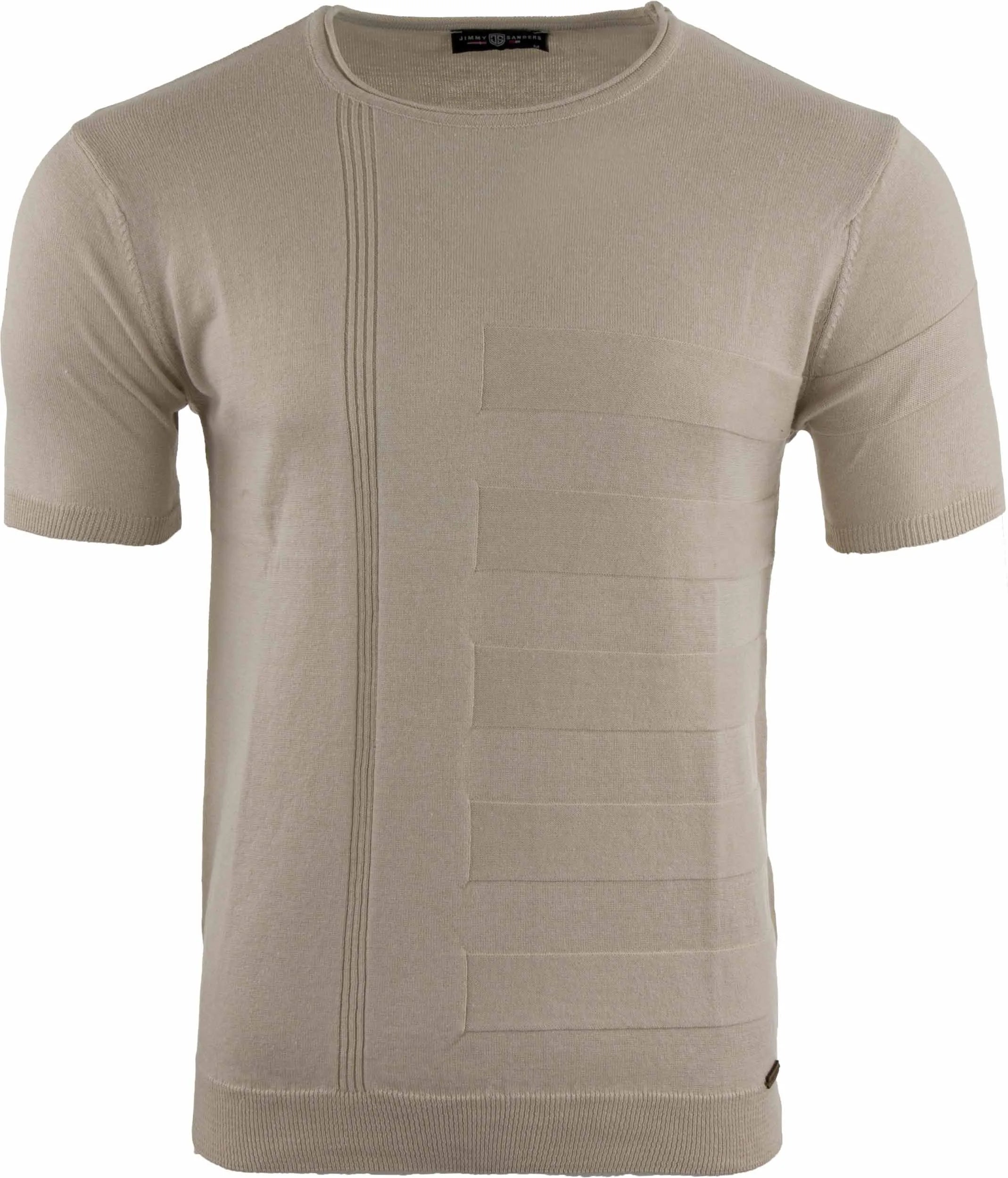 T-shirt męski Jimmy Sanders Zeus Stone w kolorze beżowym