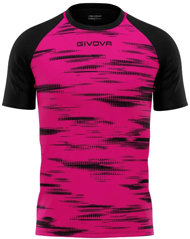 Sportshirt Givova Pixel Fuxia-zwart Roze