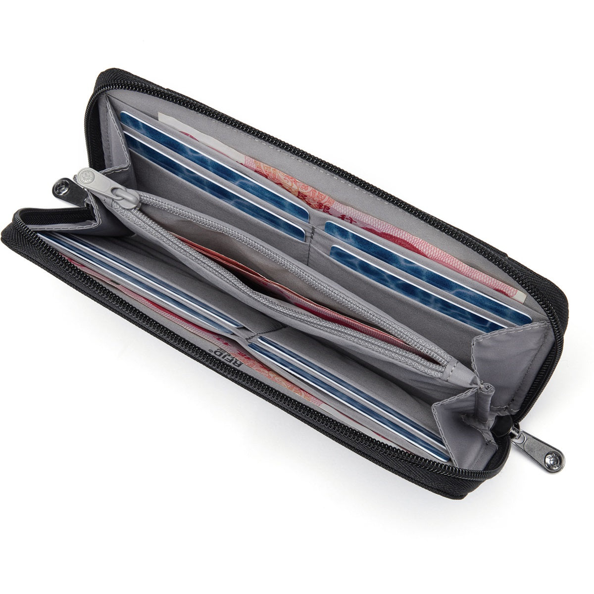 Pacsafe Rfidsafe Continental Wallet Jet Black