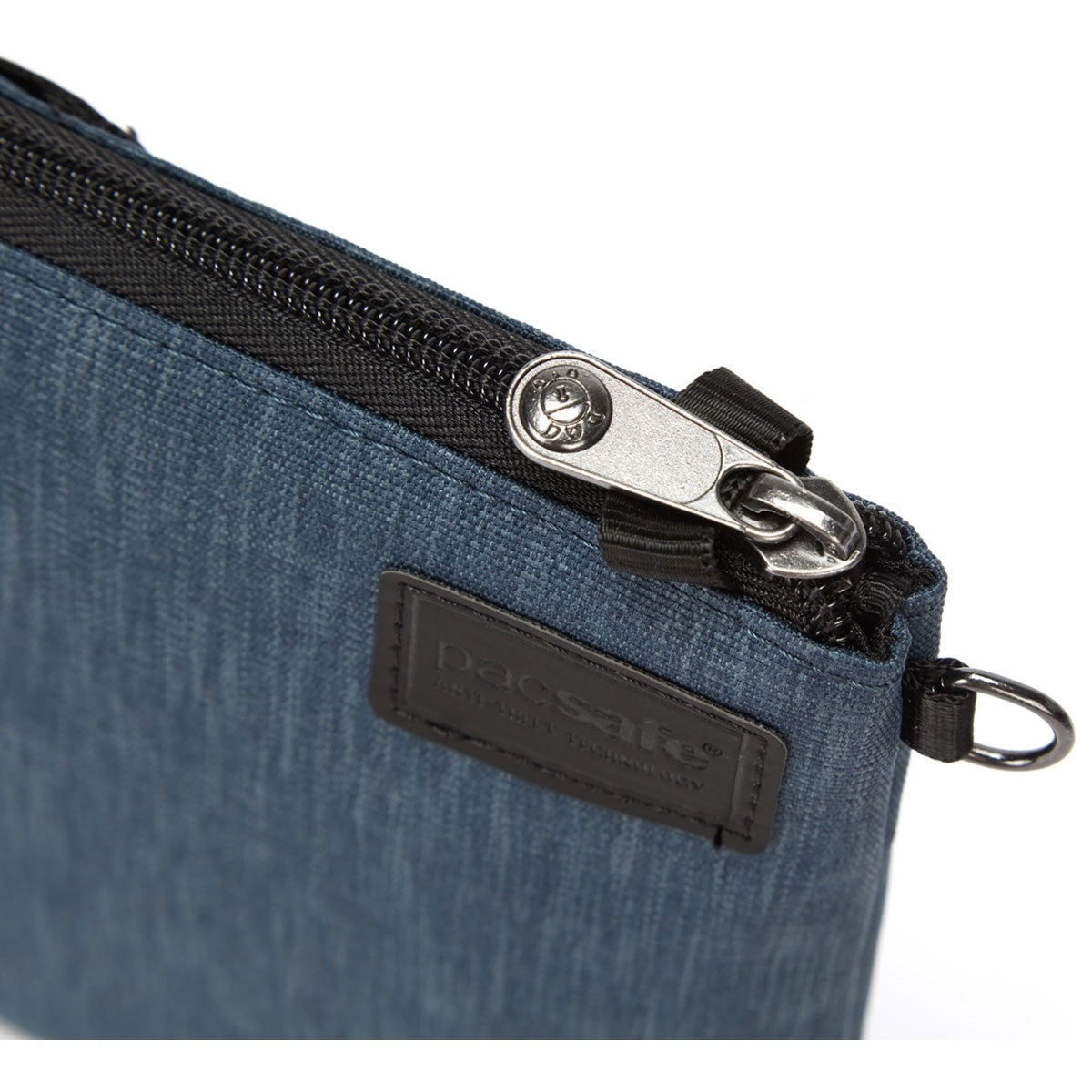 Husă mică de călătorie Pacsafe Rfidsafe Denim închis