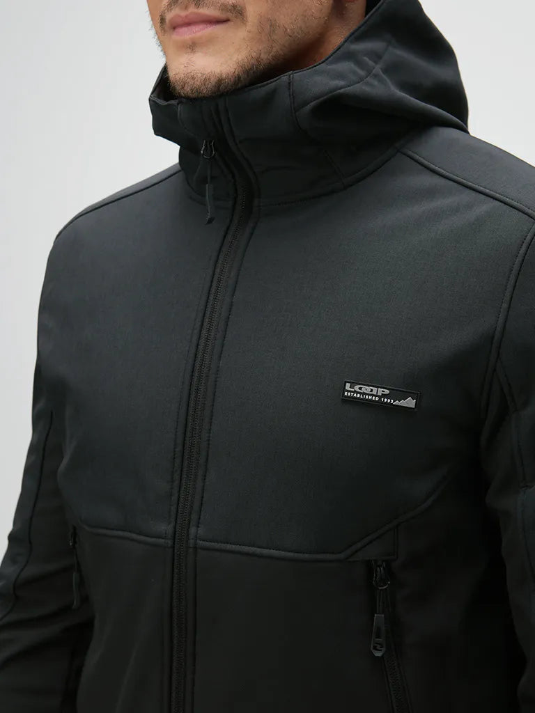 Jachetă Softshell pentru bărbați Loap Lupp Black