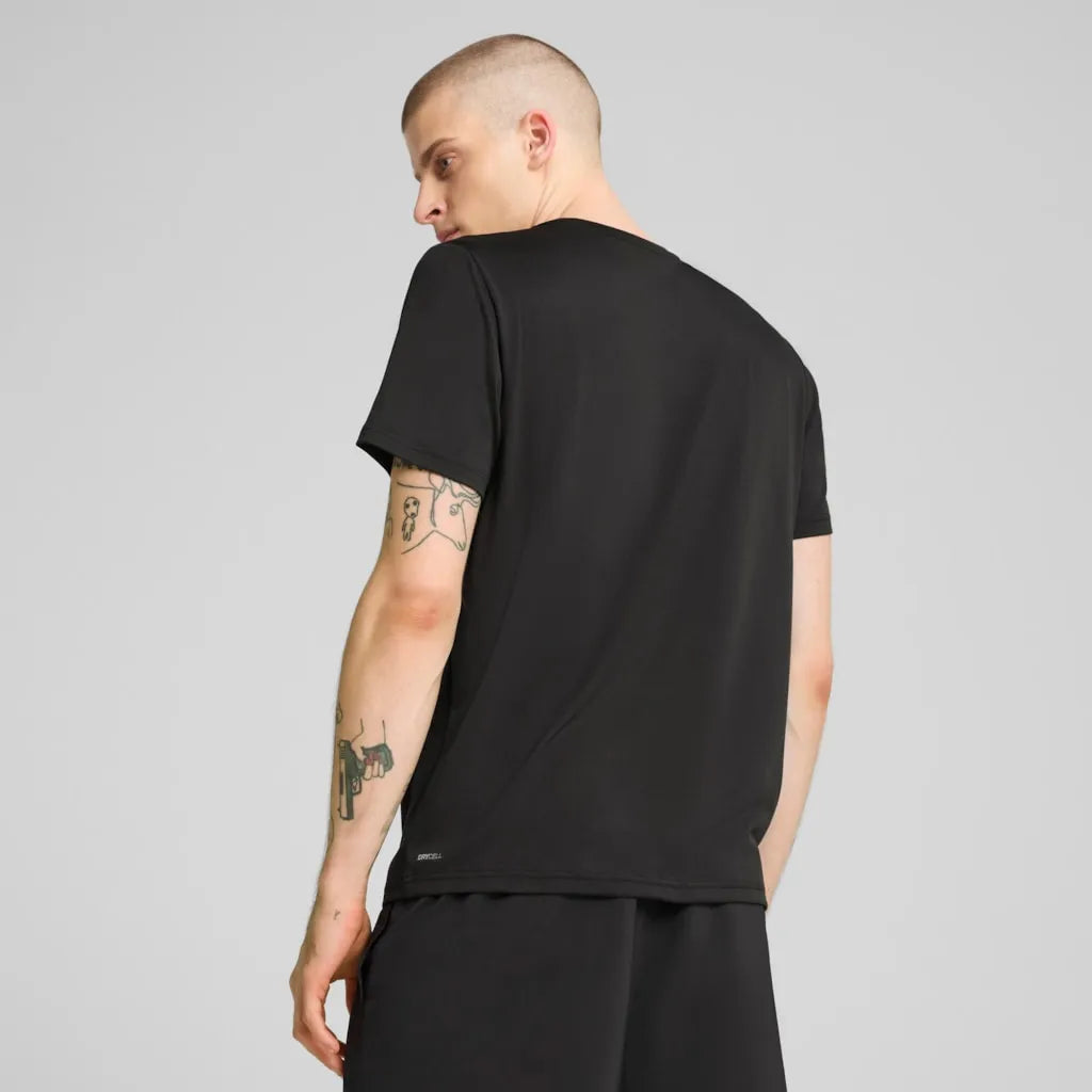 Heren Puma Ess Solid Cat Tee zwart