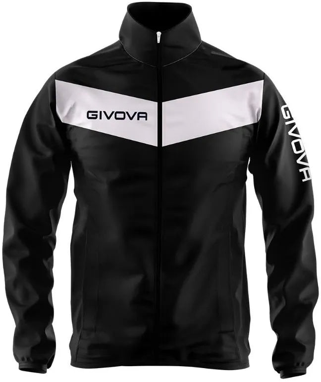 Sportjas Givova Rain Nero-bianco Zwart
