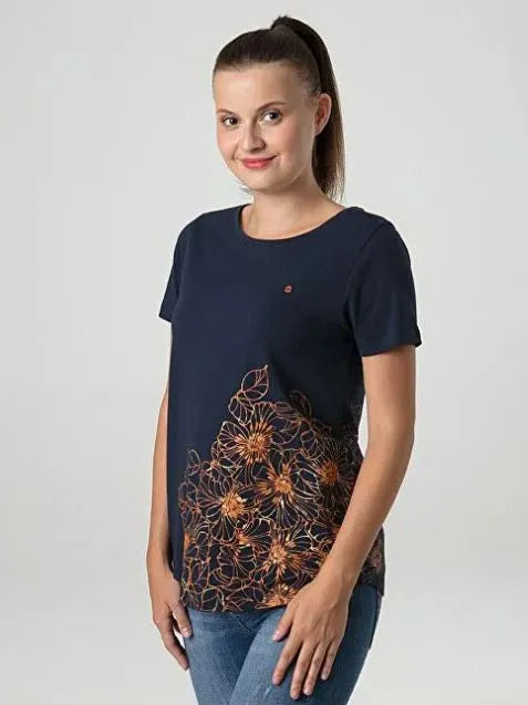 Damen-T-Shirt Loap Abana Blau