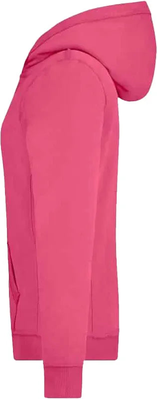 Dámská mikina James & Nicholson Vintage Hoody Pink