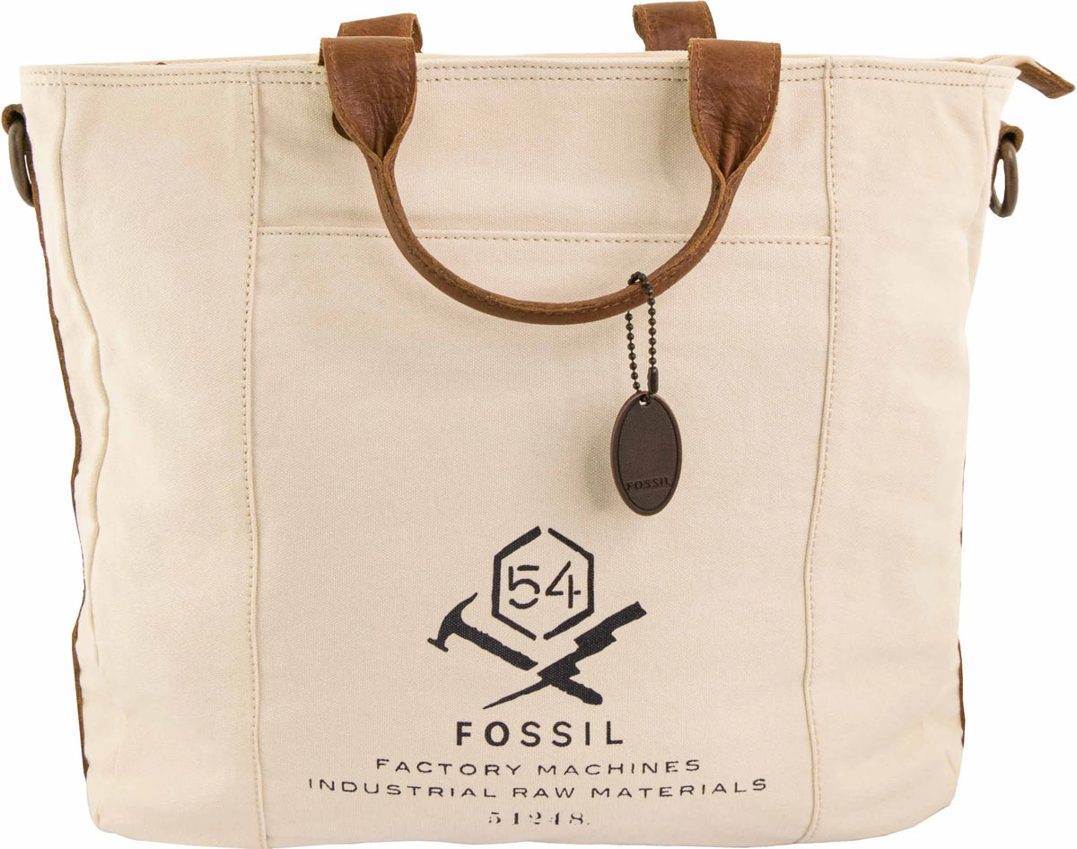 Bag Fossil Men Shoulderbag Carrier Utility Beige White