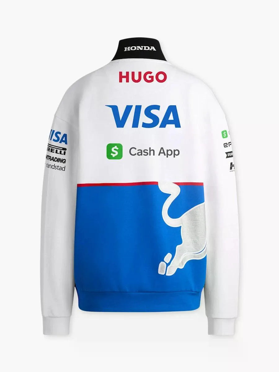 Sweat Homme Hugo Boss Racing Bulls Men Vcarb Rp Team Pull Blanc Blanc