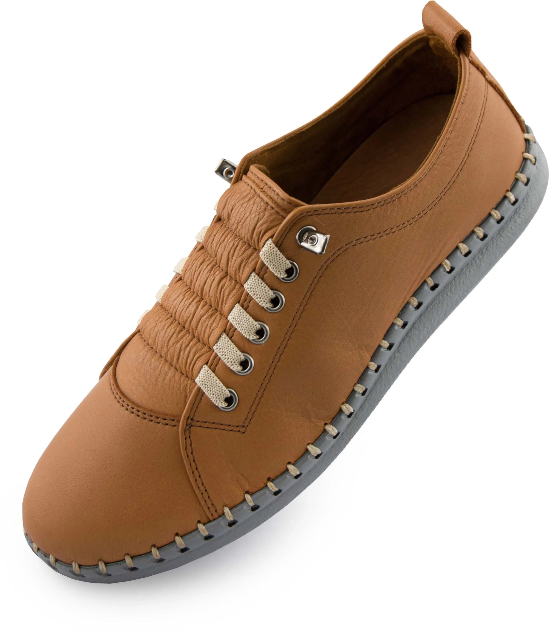 Chaussures en cuir pour femmes nell m6019 lion marron 41