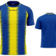 Sport póló Givova Stripe Royal-yellow Blue