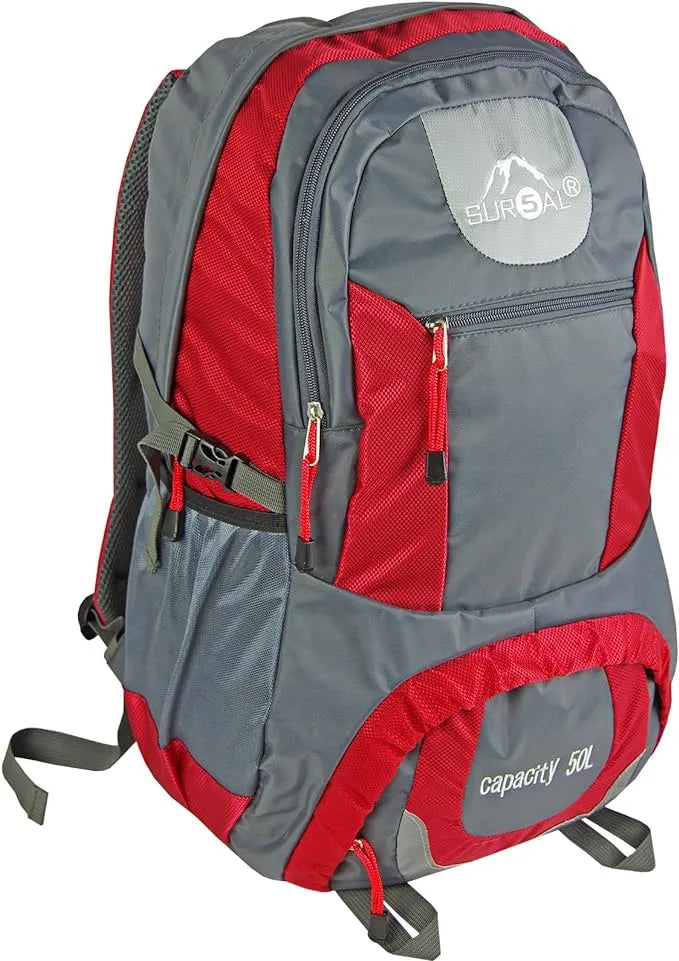 Backpack Sur5al Yukon Hiking Backpack 50l Red