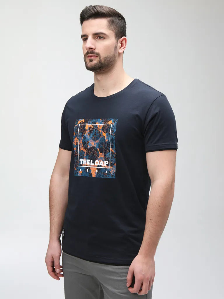 Pánske tričko Loap Bohous Blue