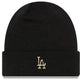 Зимна шапка New Era Men Los Angles Ctn Beanie Black-gold Black