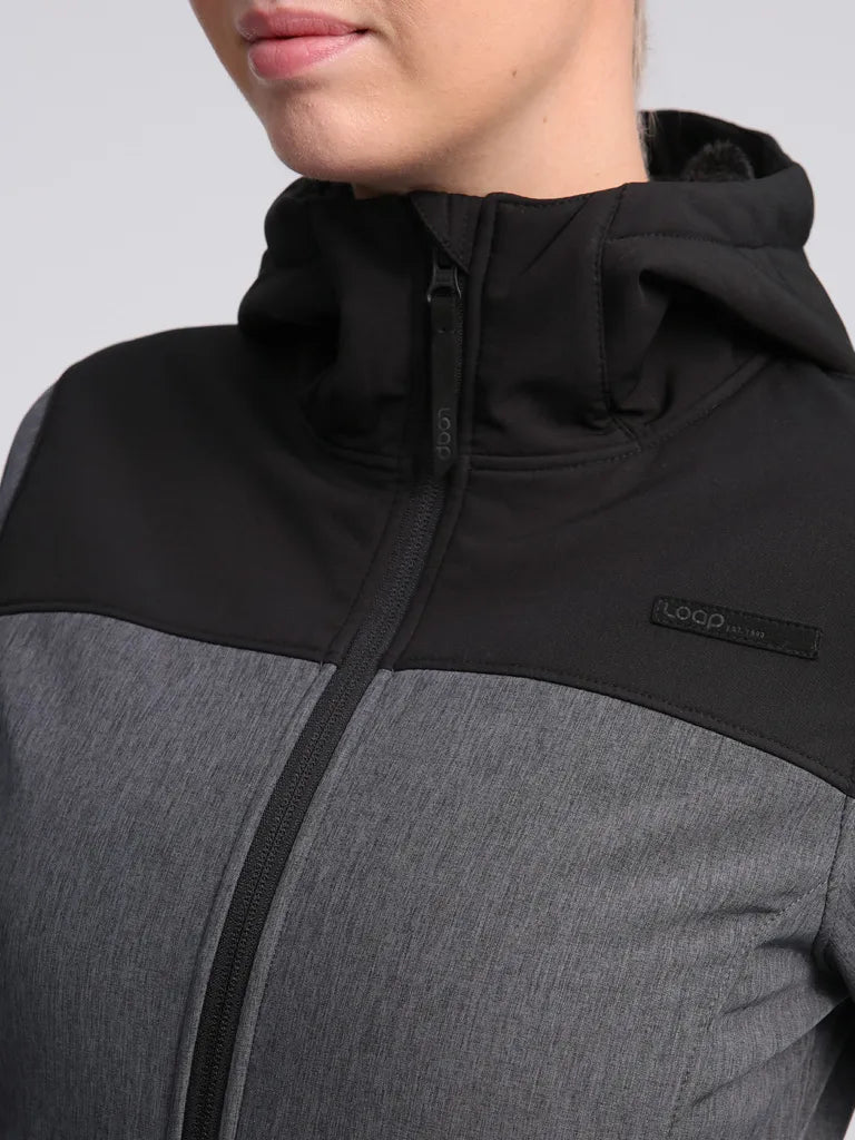 Damen Softshelljacke Loap Luka Schwarz