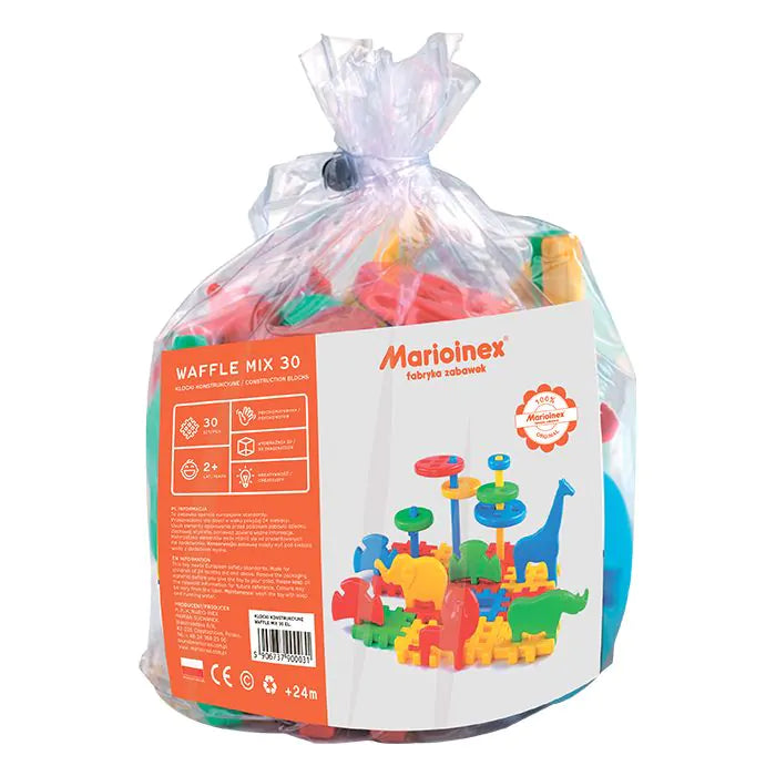 Marioinex Waffle Blocchi Mix 30 Pz
