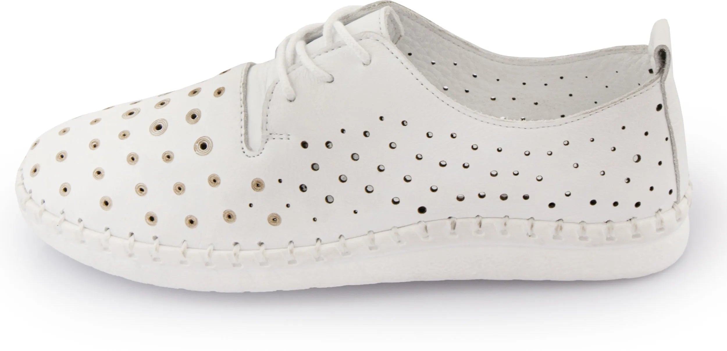 Chaussures d'été en cuir pour femmes nell blanc 37