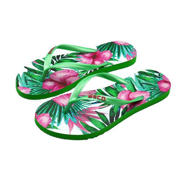 Beco Women's Flip-flops | Green/multi Color