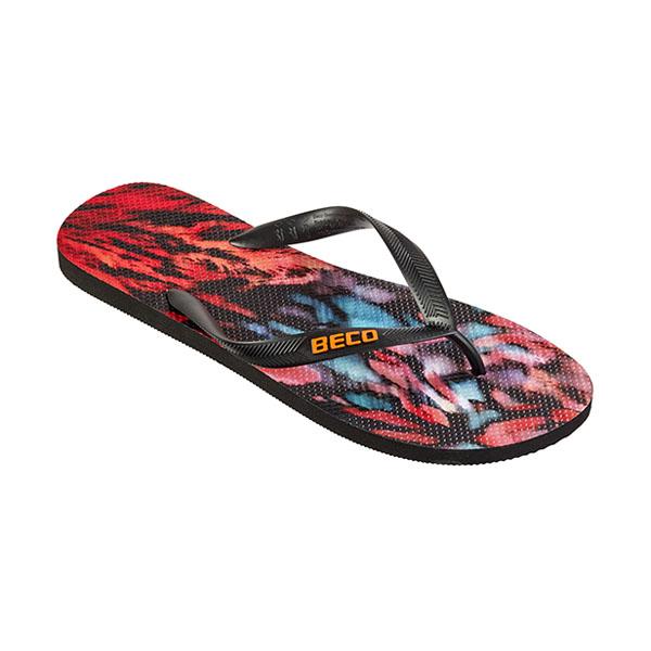 Beco Herren Flip-Flops | Schwarz/mehrfarbig