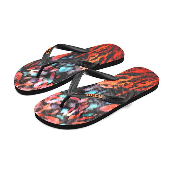 Beco Herren Flip-Flops | Schwarz/mehrfarbig