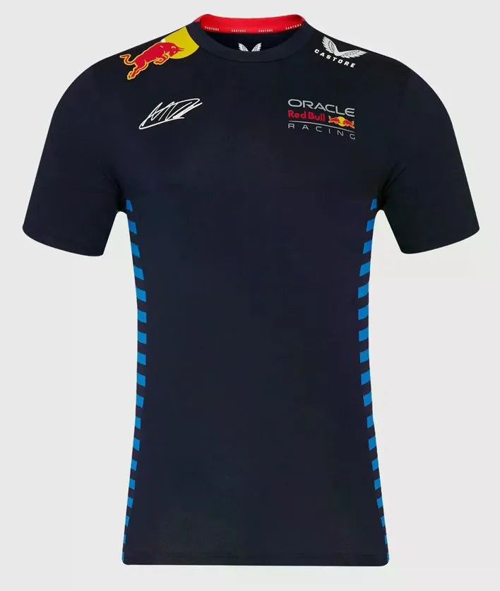 T-shirt Red Bull Męski Rbr Rp Mv Koszulka kierowcy granatowa