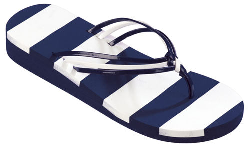 Beco Women's Flip-flops | Dark Blue/white