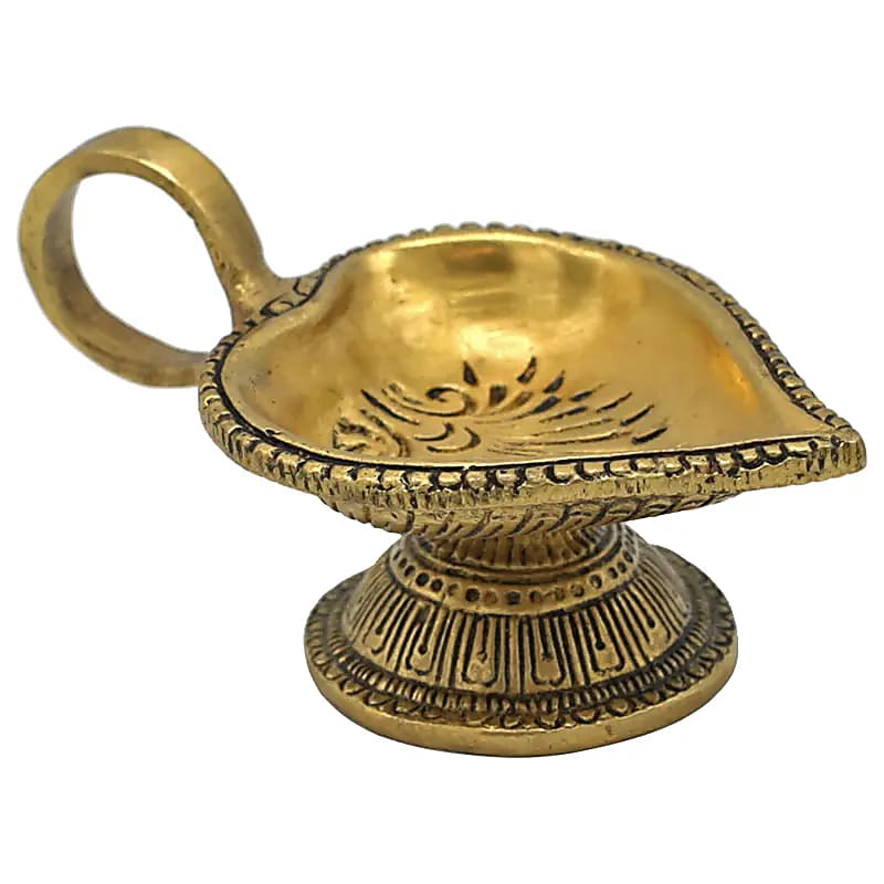 Orientalny świecznik w kształcie serca - 225g; 11x4cm