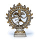 Двоен двуцветен месингов пръстен Shiva Nataraj - 436 G; 15 см
