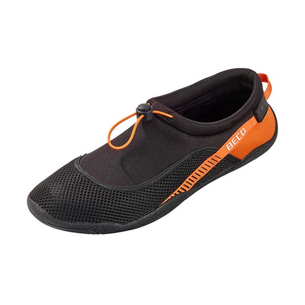 Beco Neoprene Water Shoes Beach | Black/orange