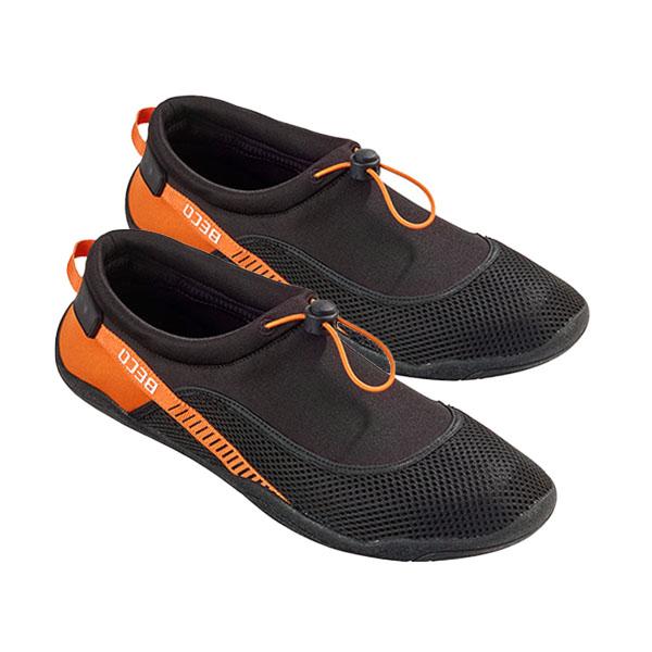 Beco Neoprene Water Shoes Beach | Black/orange