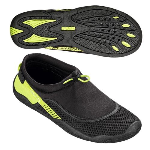 Beco Beach Water Shoes | Black/green