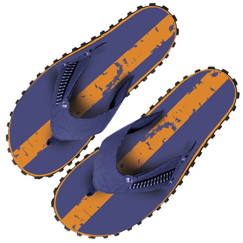 Beco Men's Outdoor Flip-flops | Dark Blue/orange