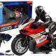 Sports Motorcycle 2.4g Remote Controlled Racer Range 35m Red