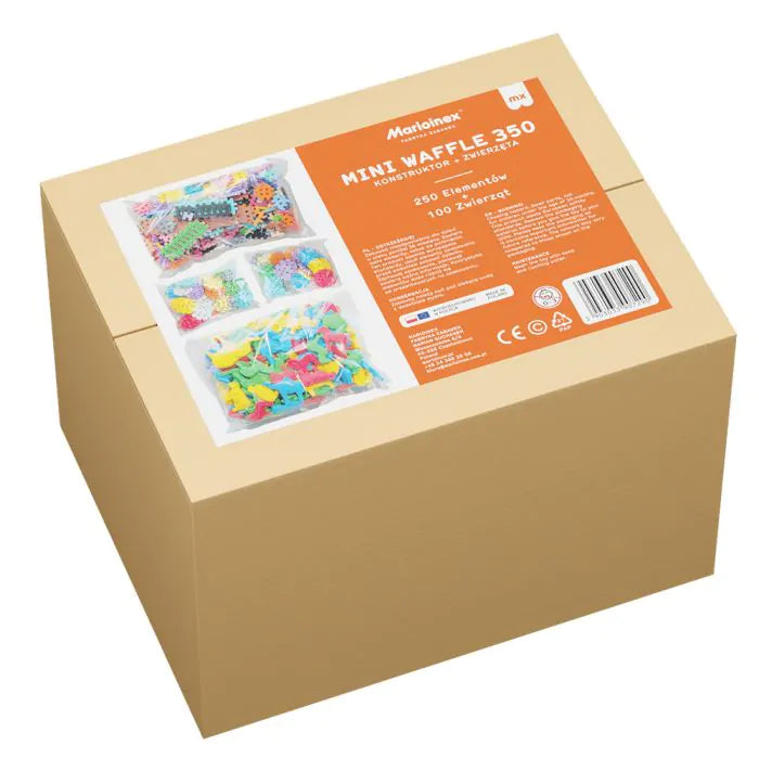 Marioinex Mini Waffle - Училищен конструктор Животни