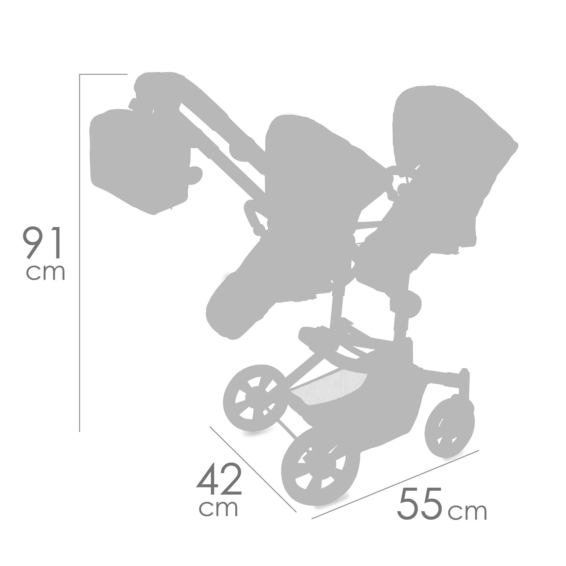 Decuevas 90877 Skládací kočárek 91 Cm