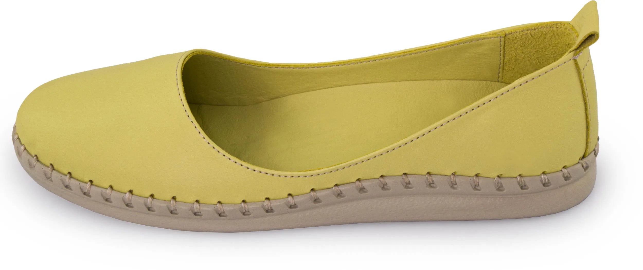 Ballerine in pelle da donna Nell Sunny Lime