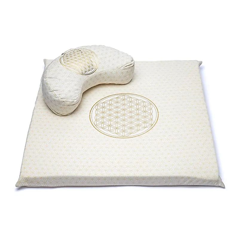 Meditační sada 3 Flower Of Life organická bavlna (ocs) - 65x65cm; 1247 g