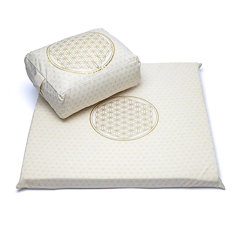 Meditační sada 5 Flower Of Life organická bavlna (ocs) - 65x65cm; 3009 g